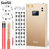 หน้าจอสี Seesii OLED แสดงผล18650อัจฉริยะ/26650/32650แบตเตอรี่จุด-เครื่องเชื่อม