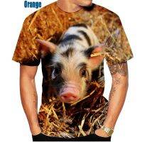 2023 new2022 The Latest Popular Novelty Animal Pig 3d Printing T-shirt Funny Pig Casual T-shirt Summer Top