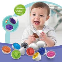 Baby Montessori Learning Educational Math Toy Smart Eggs Puzzle Shape Matching Sorters Toys Plastic Eggs Toy For Kids Children