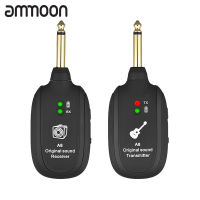 [ammoon]ชุดเครื่องรับเครื่องส่งสัญญาณกีตาร์ A8 UHF ไร้สาย730Mhz 50M สำหรับไวโอลินเบสกีต้าร์ไฟฟ้า