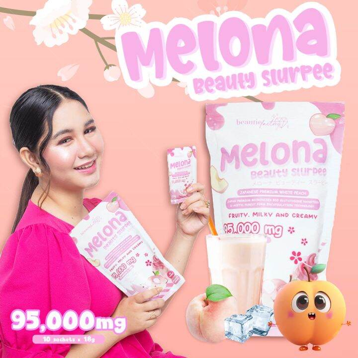 MELONA Beautie Factory (Peach) Beauty Milk Collagen Drink Beauty Bean