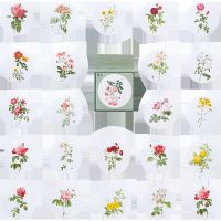 46 pcs/box Painting Flower Small Diary Mini Japanese Cute box Stickers set Scrapbooking Cute Flakes Journal Stationery Stickers Labels