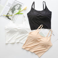 Angle Bra (N222) ซับในสายเดี่ยว ทรงเกาะอก แบบสั้น ปรับสายได้