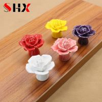 【YD】 Cabinet Handles for Closet Drawer Cupboard Pulls Door Knobs Handle white red purple