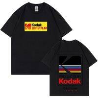 Japan Kodak Print Mens T-shirt Summer Cotton Street Casual Harajuku Clothing Unisex Short Sleeve Shirt Free Shipping XS-4XL-5XL-6XL