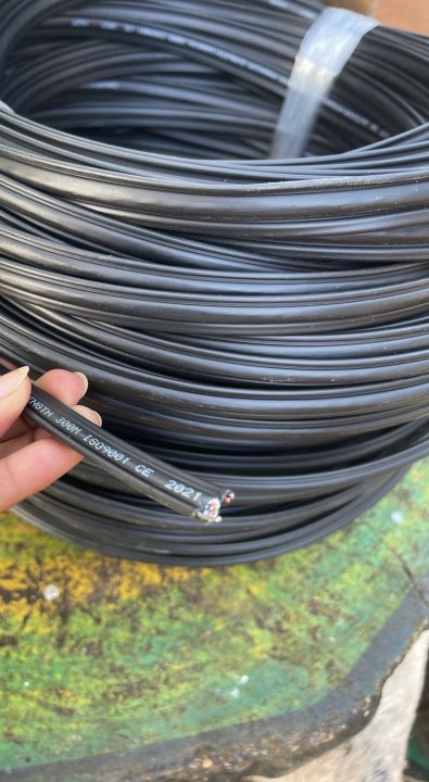 สายอินเตอร์เน็ต-มีไฟ-ac-ไฟเลี้ยง-สลิง-100เมตร-แบรน์คอนเวอร์เจรน-lan-cat5e-มีไฟ-มีสลิง-outdoor-100-m