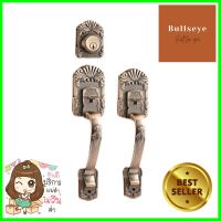 มือจับประตูใหญ่ SOLEX 6740 สีทองแดงรมดำGRIP HANDLE SET SOLEX 6740 ANTIQUE COPPER **มีบริการชำระเงินปลายทาง**