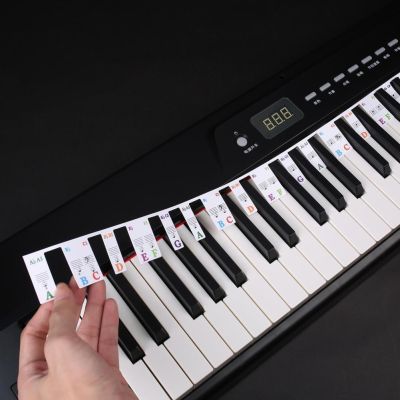 【YF】 61/88 Keys Stickers Music Playing Note No Left Beginners Characters