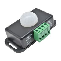 DC 12V 24V 8A Automatic Adjustable PIR Motion Sensor Switch IR Infrared Detector Light Switch Module for LED Strip Light Lamp