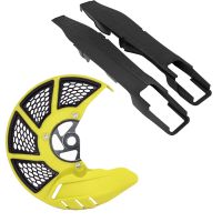 ❏ Motorcycle Universal Chain Guard Guide Swingarm Arm Protector Slider Front Brake Disc Guard Cover For Suzuki RMZ 250 450 RMX