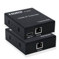 อีเธอร์เน็ต TCPIP ตัวขยาย HDMI ยาว150เมตรผ่านสาย Cat5e6เดียวรองรับ1เครื่องส่งไปยังตัวรับสัญญาณหลายทางผ่านเราเตอร์อินเตอร์เน็ต