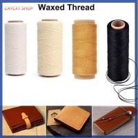 CAYCXT SHOP 30m/roll เครื่องมือ แบน เย็บมือ DIY สายเย็บผ้า หนัง สาย ด้ายแว็กซ์