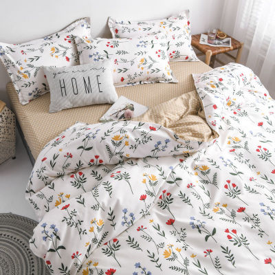 Fruit Printed Bedding Set Fashion Plant Colorful Full King Size Family Set Sheet Duvet Cover Pillowcase Set Room Bed Linen
