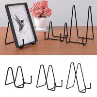 Plate Display Stand Picture Easel Metal Plate Stands Holder Display Pictures Frame Photo Decorative Plate Dish Tabletop Art