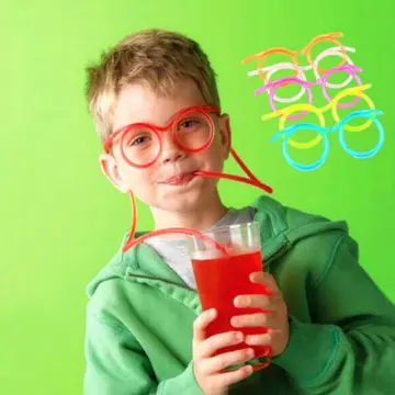 10pcs Crazy Straws For Kids Silly Straws For Kids Plastic Straws