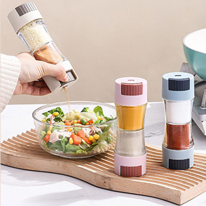 kitchen-organizer-stackable-spice-box-adjustable-spice-shaker-quantitative-seasoning-bottle-spice-storage-container