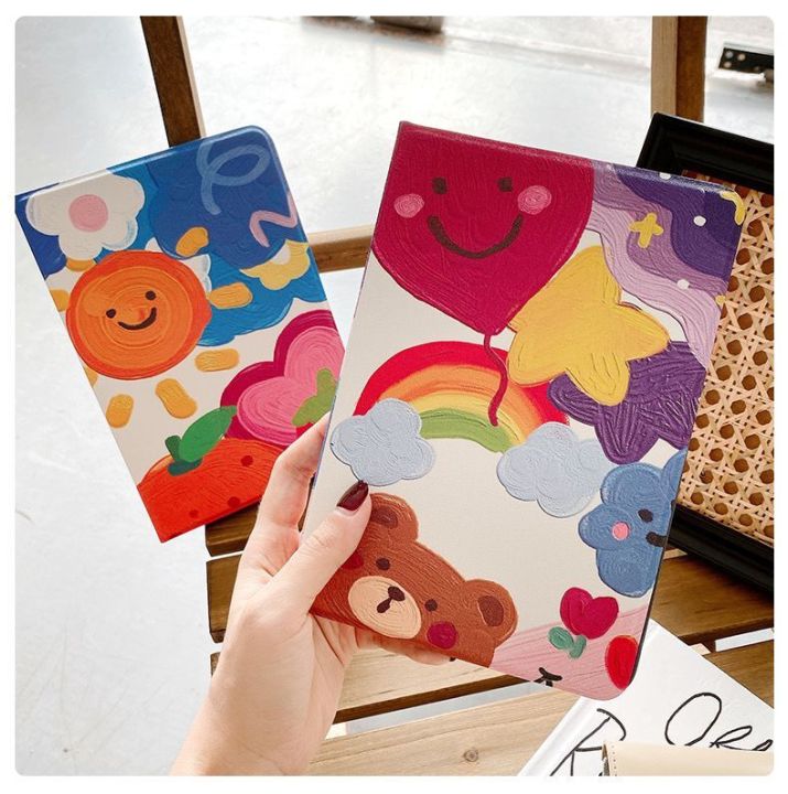 เคสไอแพท-ลายการ์ตูนใส่ปากกาได้-รุ่น-ไอเเพด9-7-ไอเเพด10-9ไอเเพด-air1air2-gen9-pro10-2-gen7-gen8-10-5-air3-ไอเเพดair4-air5