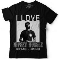 I Love Nipsey 85 Respect The Great Rapper Customized T-Shirt New Summer Cotton New Funny Clothing Customized T Shirts