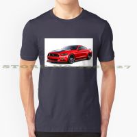 Ford Mustang Gt Black White Tshirt For Gt Vehicle Transportation Auto Mobile Car Red Gildan