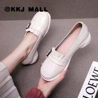 KKJ MALL Ladies Shoes 2022 New Small Leather Shoes Female British Style Japanese Jk Uniform Shoes Soft Leather One Pedal Large Size Flat Shoes