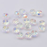 AAA quality 4/6/8mm faceted Rondelle Austria beads crystal ab glass round beads crystal loose beads for bracelet necklace making Headbands