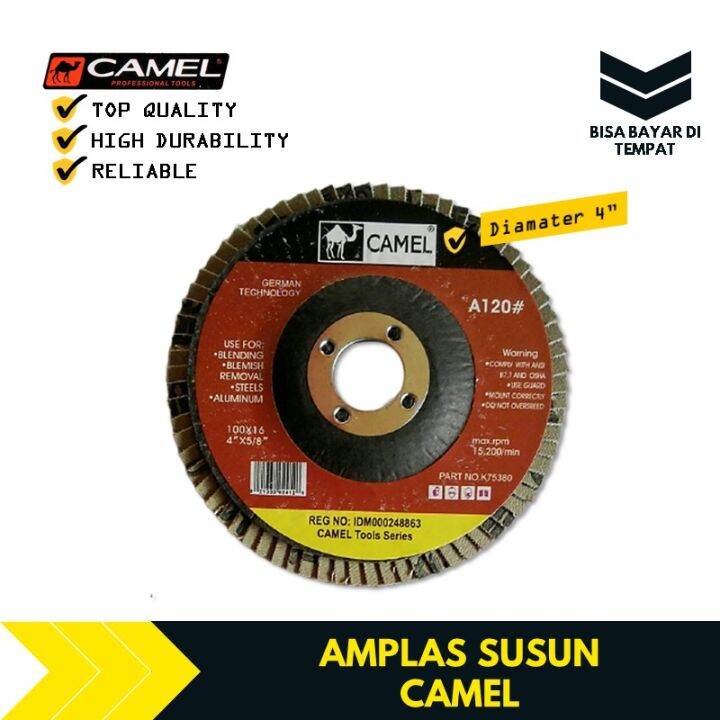 Mata Gerinda Ampelas Amplas Susun Kayu Flap Disc Inch Tbms Lazada Indonesia