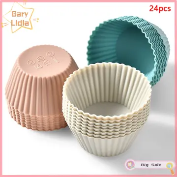 Reusable Cupcake Liners 36 Pcs Silicone Lunch Box Dividers, Non