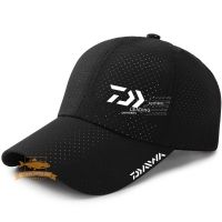 {You have a hat}DAIWA หมวกแก๊ปเบสบอลตาข่ายแห้งเร็วระบายอากาศสำหรับเดินทางกีฬากลางแจ้งในช่วงฤดูร้อน Topi Memancing หมวกกันแดดปรับได้กันแดด