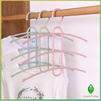 ไม้แขวนเสื้อ ก้างปลา ไม้แขวน 3 ชั้น Portable Hanger