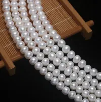 Jewelry Wholesale DIY pearl necklace natural fresh water pearl 9-10mm four side light handmade bead beads