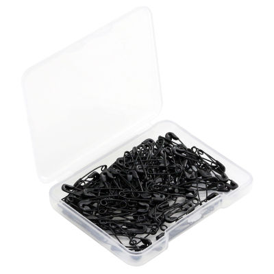 120pcs 19mm Practical With Storage Box Security Locking Jewelry Making Mini Sewing Steel Wire Portable Home Office DIY For Art Craft Daily Safety Pin