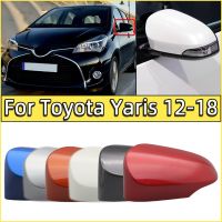 กระจกมองหลังฝาปิดรถยนต์ Toyota Yaris แฮทช์แบค2013 2014 2015 2016 2017 2018 2019ฝากระจกข้างนอกตัวเรือน