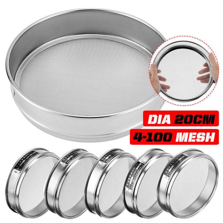Stainless Steel Dia 20cm 4.750.15mm 4100 Mesh Test Sieve Aperture Lab