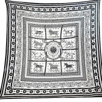 130cm Paisley Print Winter Silk Cashmere Scarf Shawls Keep Warm Pashmina Women Square Scarves Wraps nd Hijab Scarf Bandana2023