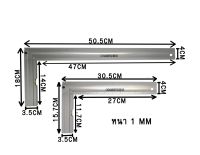ฉากวัดไม้หน้าใหญ่ สเตนเลส ขนาด 30,50cm. ไม้บรรทัดฉาก ไม้บรรทัดวัดมุม ฉากวัดไม้ ฉากวัดมุม ฉากเหล็กวัดไม้ คุ้มค่า ราคาถูก