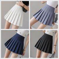 ‘；’ High Waist Black Skirt  Korean Women Summer High Waist Pleated Plaid Female Anime Short Falda  Mujer