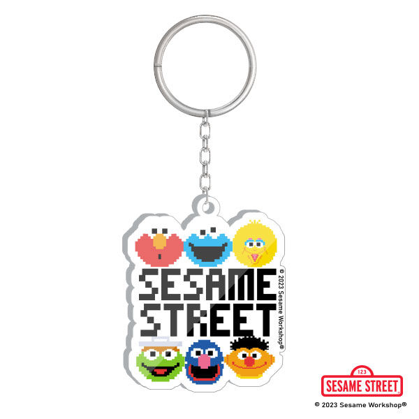 SST3 พวงกุญแจอะคริลิค Sesame Street Acrylic Keychain 5 1x6 4 cm
