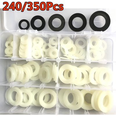 【hot】 or Plastic Washer Flat Spacer Gasket O Assortment 240/350Pcs M4 M5 M8M10 to M20