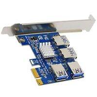 Pcie 1 To 4 Pci-Express 16X Slot Expansion, External 4 Pci-E Usb 3.0 Adapters Suitable for Mining