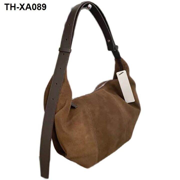 2022-dumplings-bump-south-korean-classic-high-capacity-frosted-design-feeling-fold-female-single-shoulder-bag