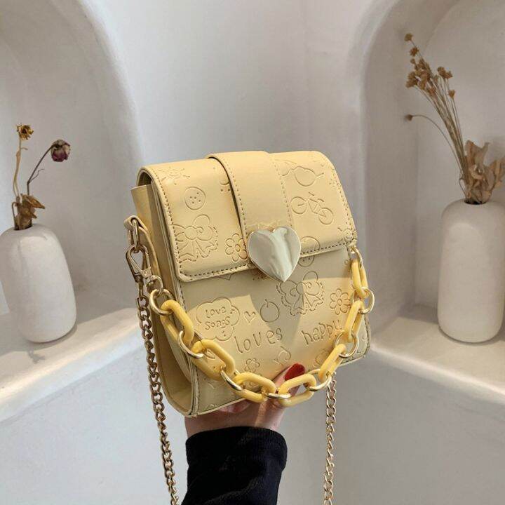 cod-bag-2021-new-trendy-fresh-messenger-embossed-chain-fashion-texture-solid-square