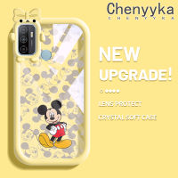 เคส Chenyyka สำหรับ OPPO A53 2020 4G A53s 4G A11s A33 A32 2020ลายการ์ตูนมิกกี้น่ารักเมาส์ลวดลายสร้างสรรค์ขอบนุ่มโปร่งใสเคสกันกระแทกเคสซิลิโคนเนื้อนิ่มทนทานต่อการตก