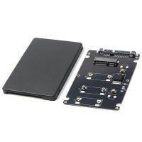 Mini Pcie เอ็มซาต้า SSD ไปยังการ์ดอะแดปเตอร์ SATA3 2.5นิ้วพร้อมเคสอะแดปเตอร์ FJK3825สีดำหนา7มม.