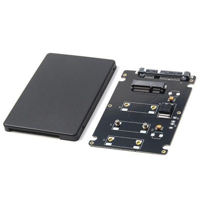 Mini Pcie เอ็มซาต้า SSD ไปยังการ์ดอะแดปเตอร์ SATA3 2.5นิ้วพร้อมเคสอะแดปเตอร์ FJK3825สีดำหนา7มม.