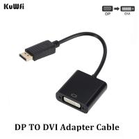 KuWFi 1080P Mini DisplayPort DP to HDMI-compatible DVI VGA Adapter Cable 1080P Converter Connector For PC Projector Laptop HDTV Adapters Adapters