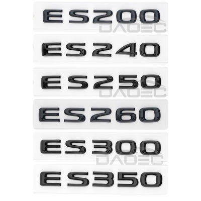 ท้ายรถยนต์ ABS โครเมี่ยมตัวอักษรโลโก้ตราสัญลักษณ์ D Ecals จัดแต่งทรงผมสติ๊กเกอร์สำหรับเล็กซัส ES ES200 ES250 ES260 ES300 ES350อุปกรณ์เสริม