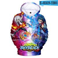 Beyblade Burst Evolution 3D Hoodies Boy girls Sweatshirts Beyblade Burst Evolution Hoodie Oversized Boykids Clothing