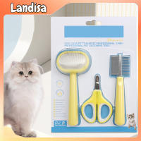 Pet Cats Dogs Mini Comb Set With Nail Scissors Hair Removal Brush Grooming Tool Pet Supplies For Shedding