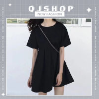 QJshop ชุดเดรส น้อนนนนน? เดรสสั้นดีไซน์เริ่ด?  ? มี 5 สีสวยๆให้เลือกเลย? ทรงคุณหนูม๊ากกกก?