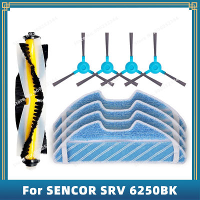 สำหรับ SENCOR SRV 6250BK อะไหล่ทดแทนอุปกรณ์เสริมหลักด้านข้างแปรง Mop Pad ผ้า